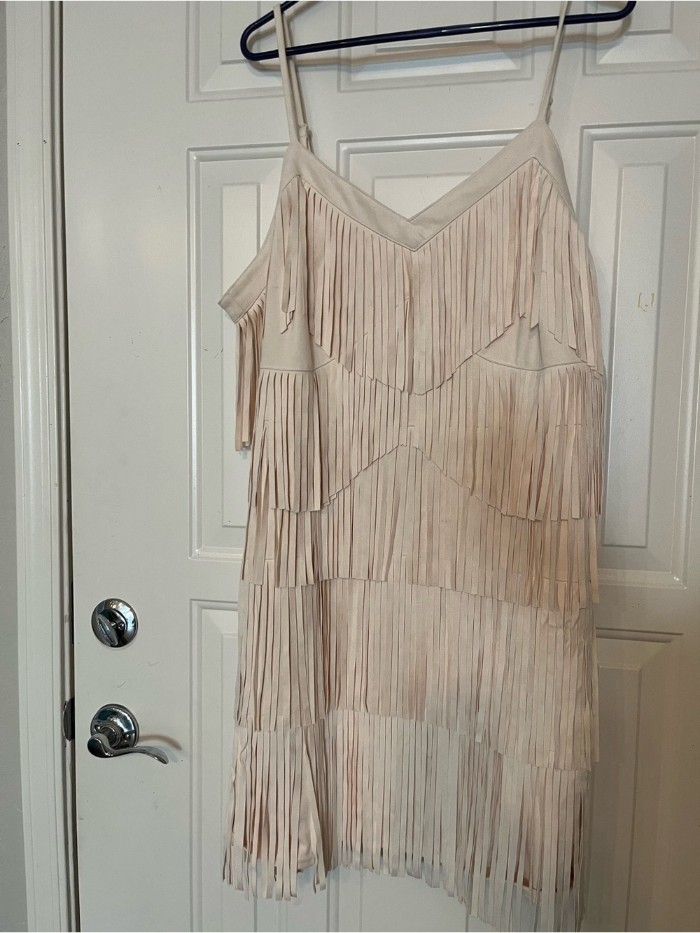 Idyllwind Cream Fringed Mini Slip Dress Miranda Lambert